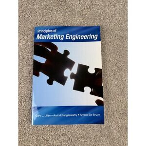 Principles of Marketing Engineering by Gary Lilien Rangaswamy De Bruyn Textbook